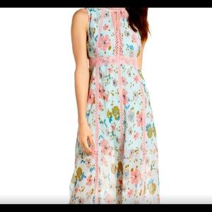 FOXIEDOX aqua Floral Print Gauze Kinsey